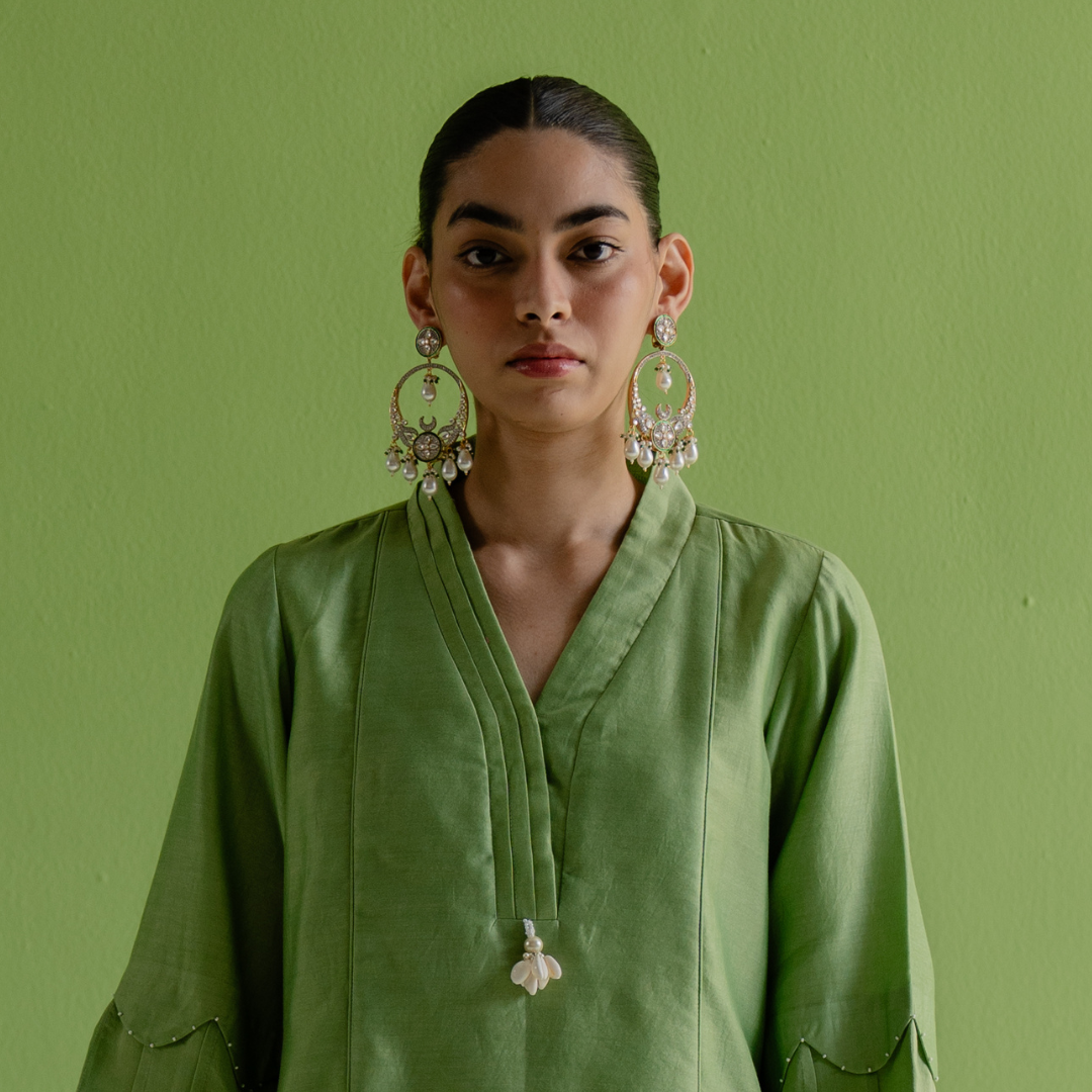 Zeenat celebrity-inspired Regal Chaandbaali Earrings