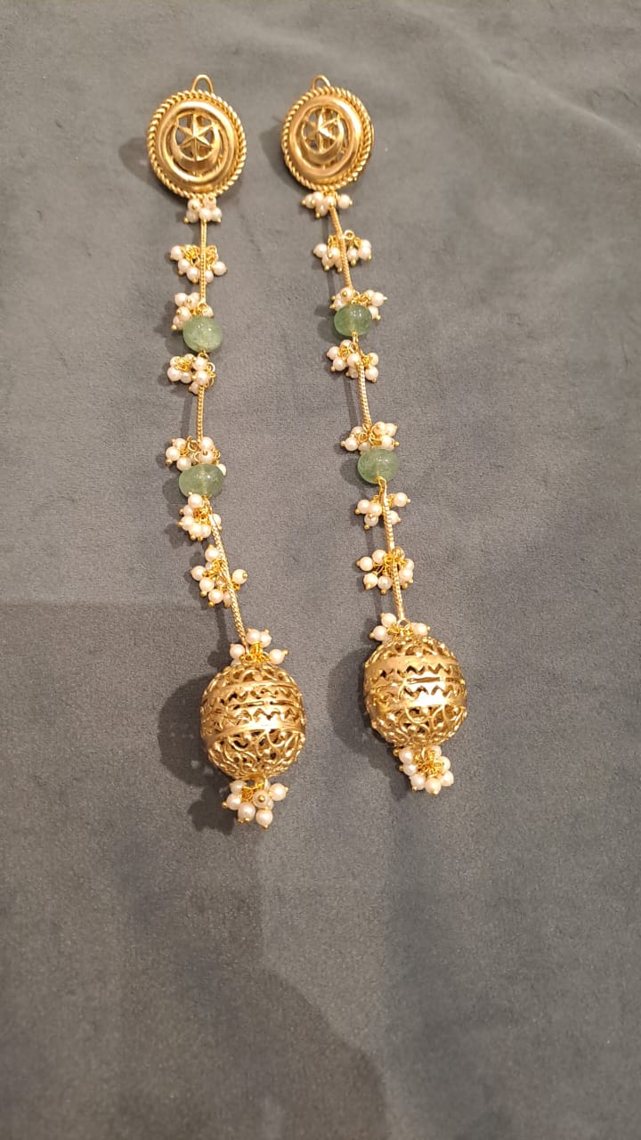 Inara Kashmiri Matt Earrings