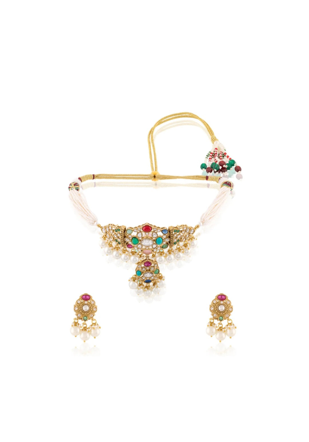 Ratnavali Navratran Kundan Choker Set