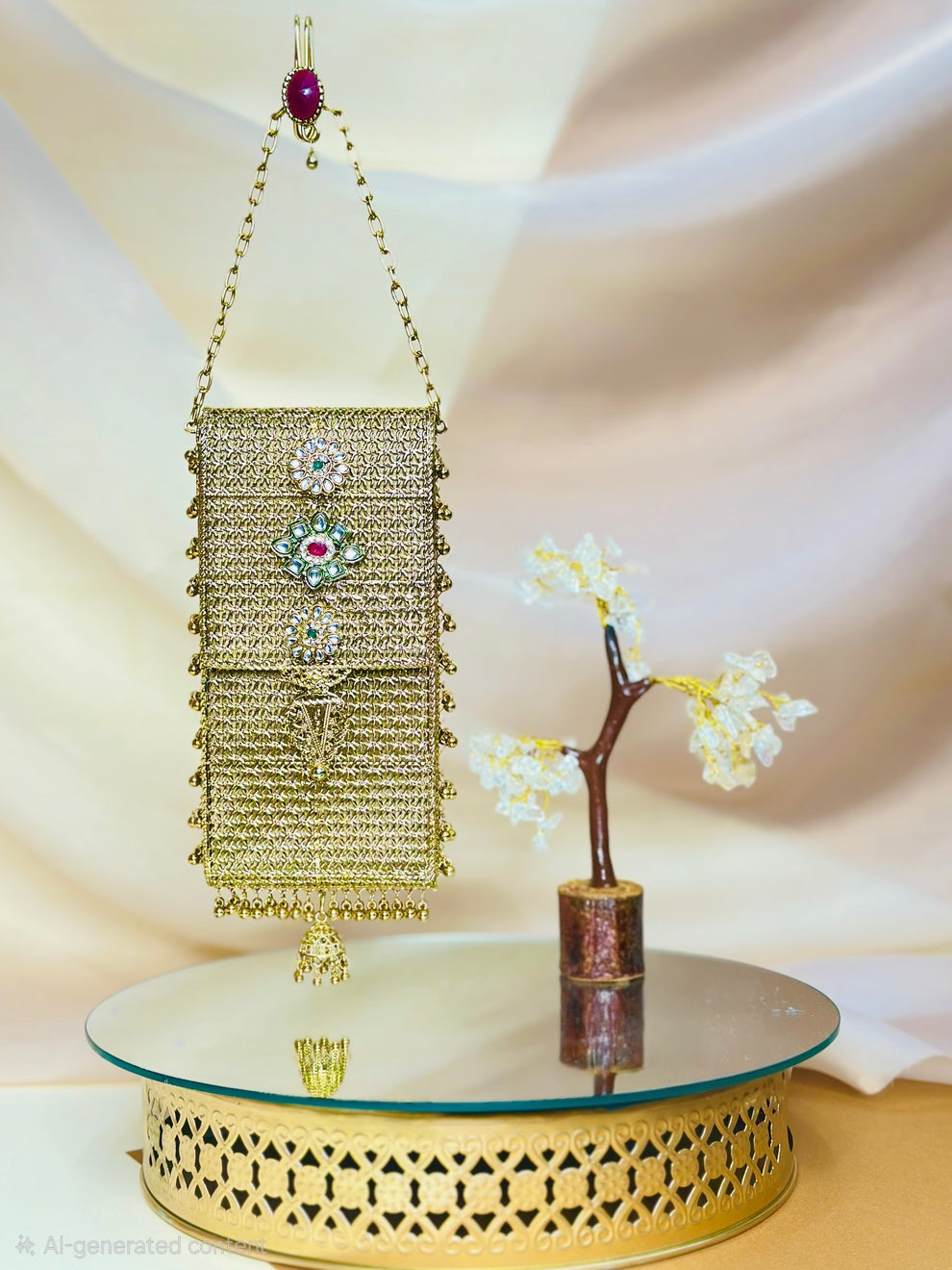 Nirvika Kundan Mobile Pouch