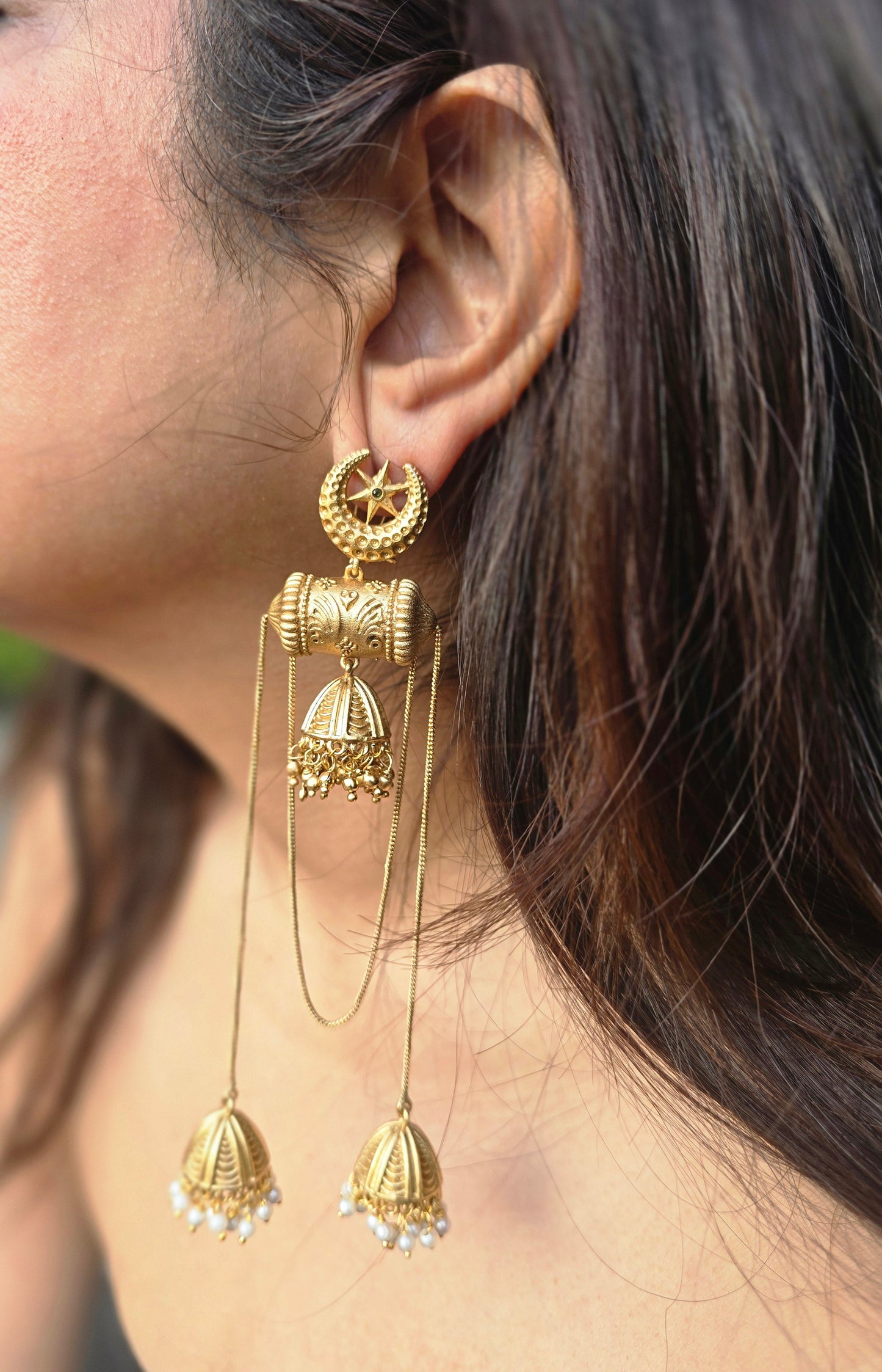 Chaan Sitara Matt Earrings