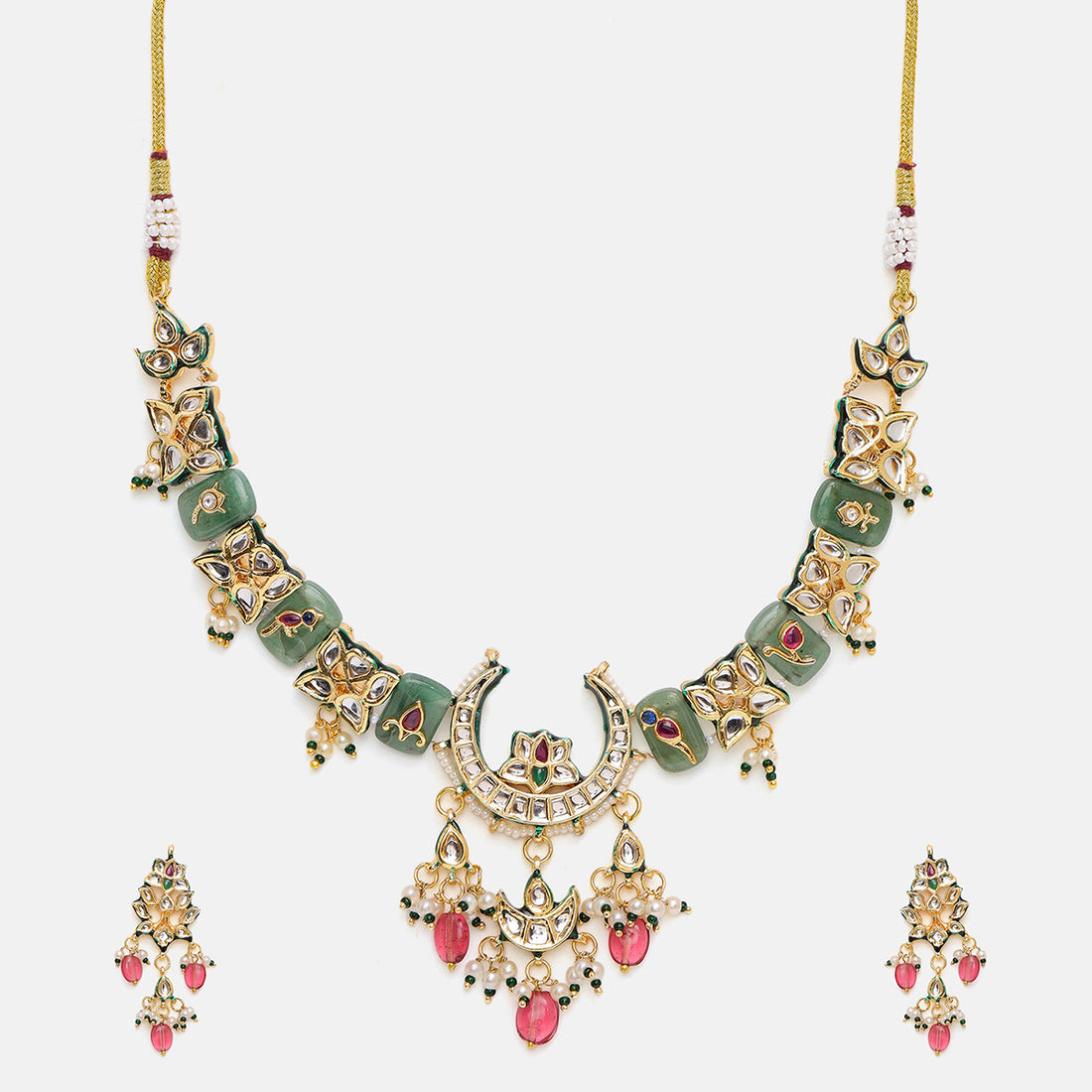 Bikaneri Kundan Chaand Choker Necklace set