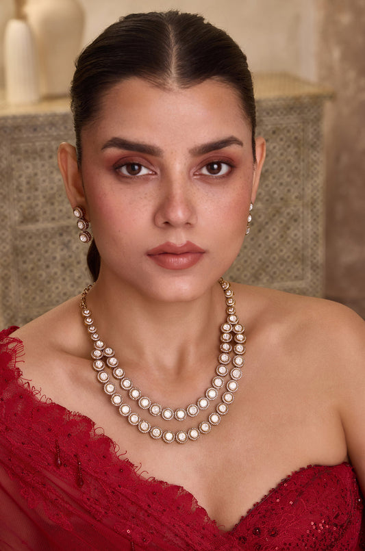 Victorian Antique Double layered Necklace Set