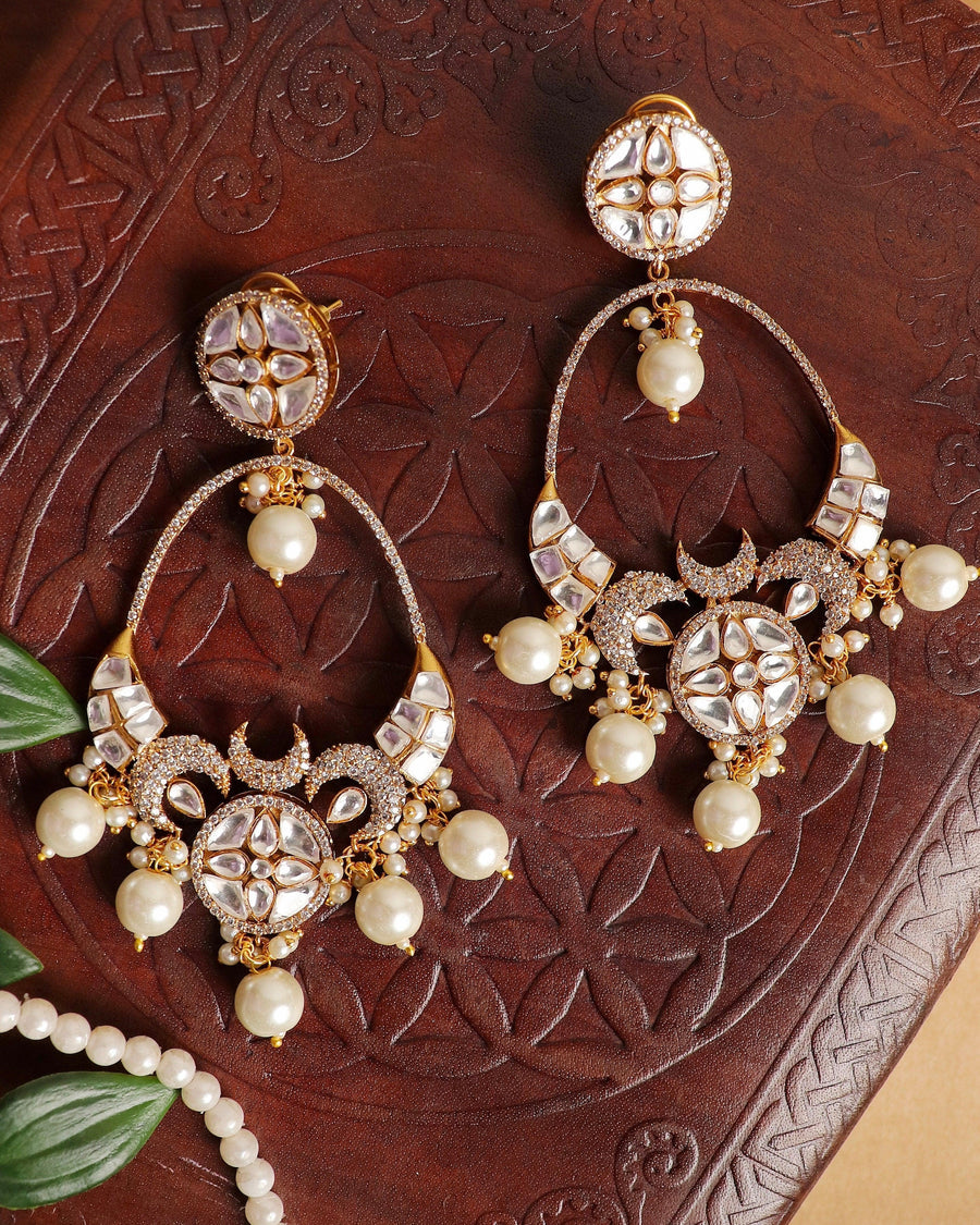 Zeenat celebrity-inspired Regal Chaandbaali Earrings