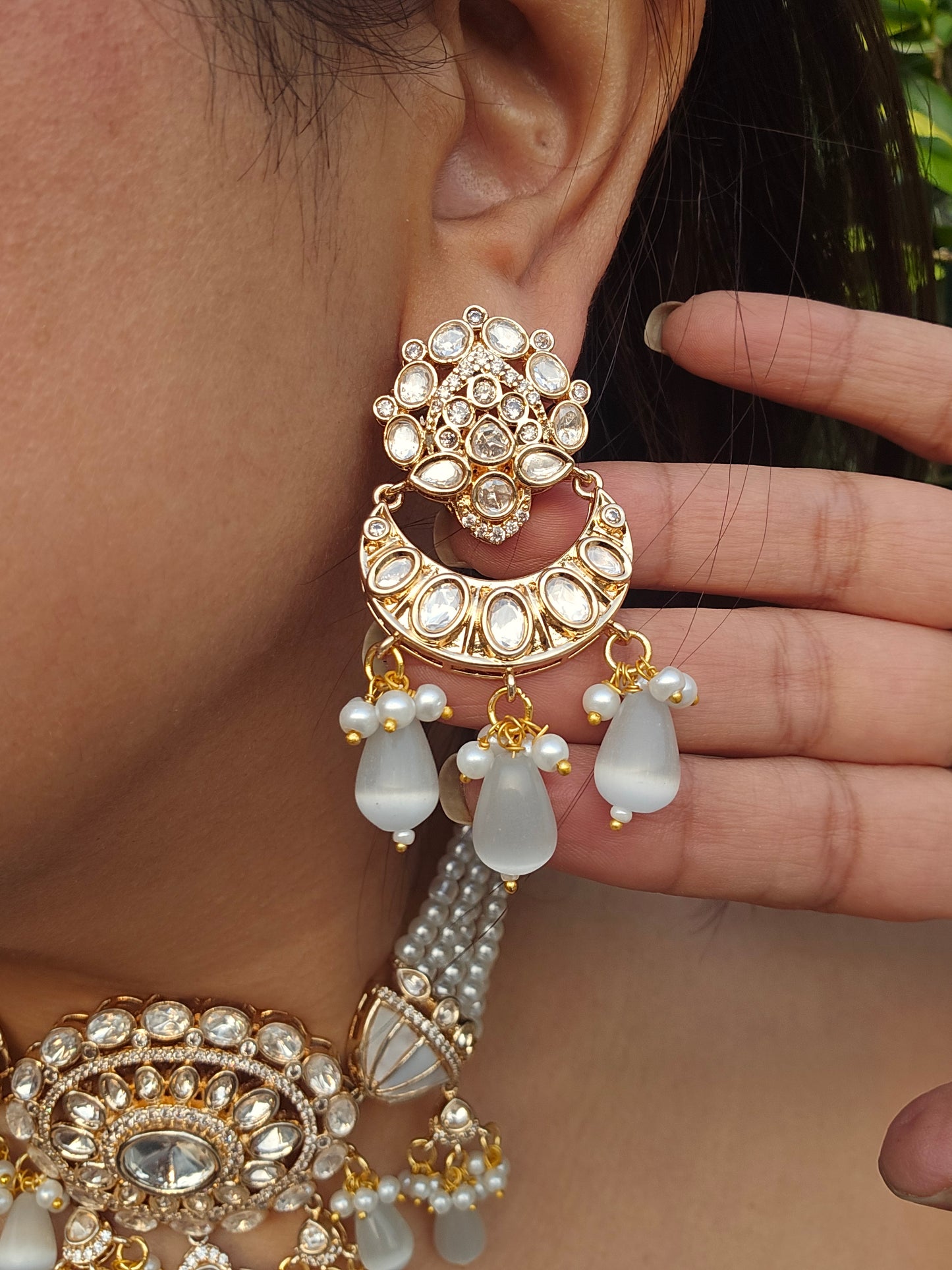 Sitara Mossanite Polki Choker Set