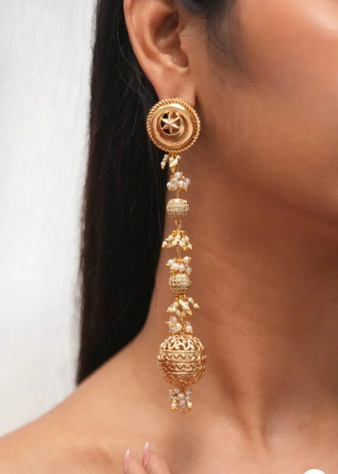 Inara Kashmiri Matt Earrings