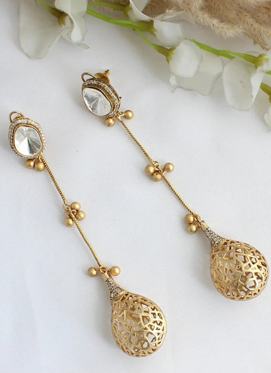 Mohita Temple Ear Jhumka Earrings