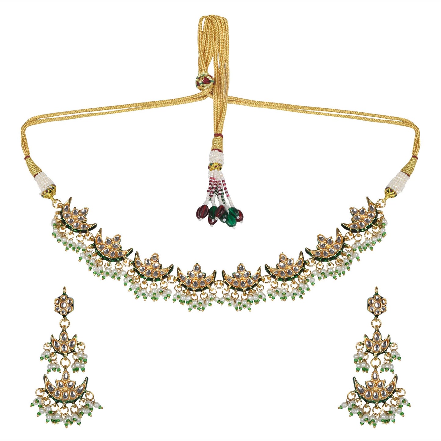 Chaand Sitara Bikaneri Kundan Necklace Set